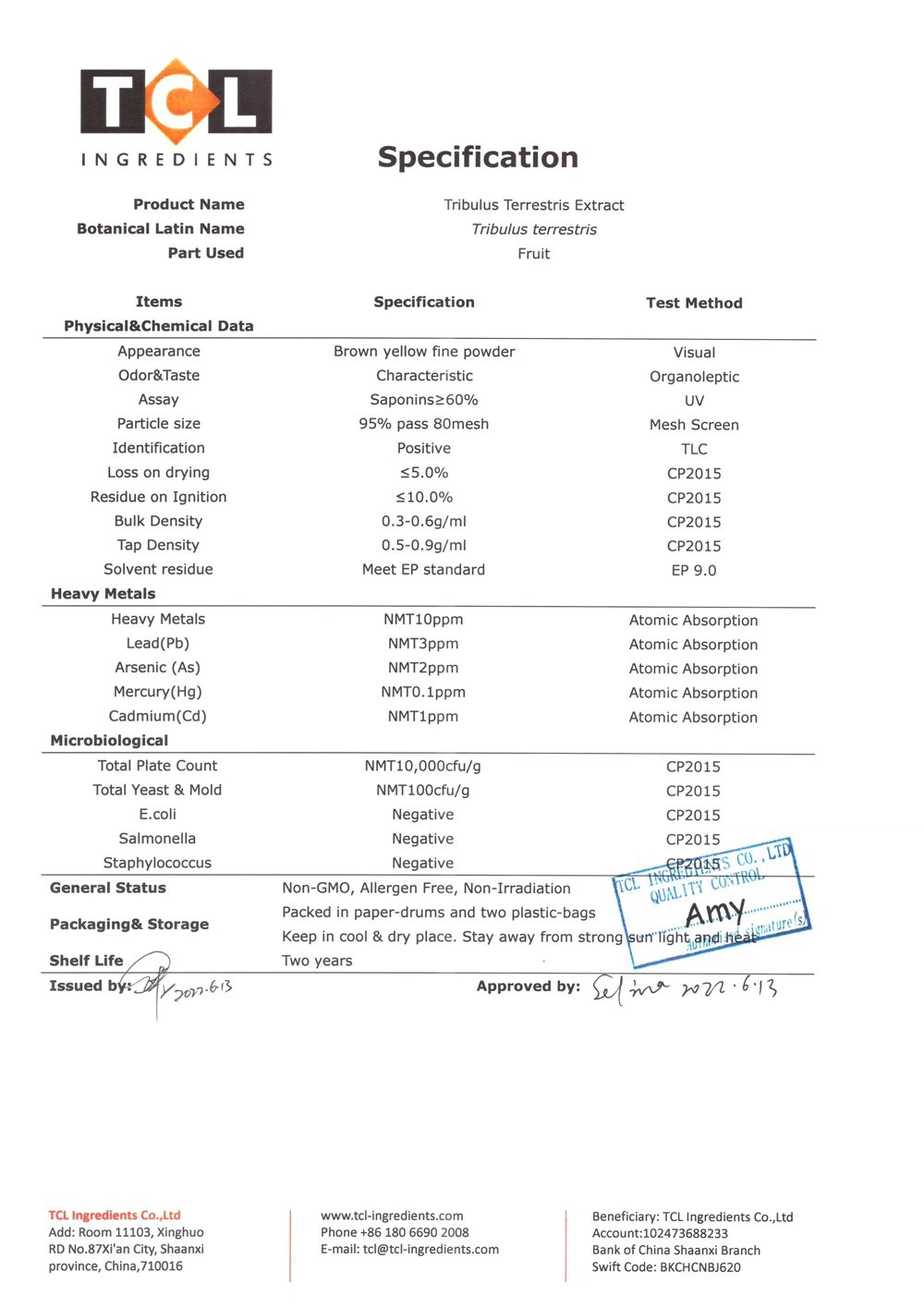 Tribulus terrestris extract powder high sales